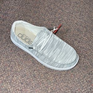 NEW Hey Dude Shoes Womens “Glacier Gray” Wendy Sox
